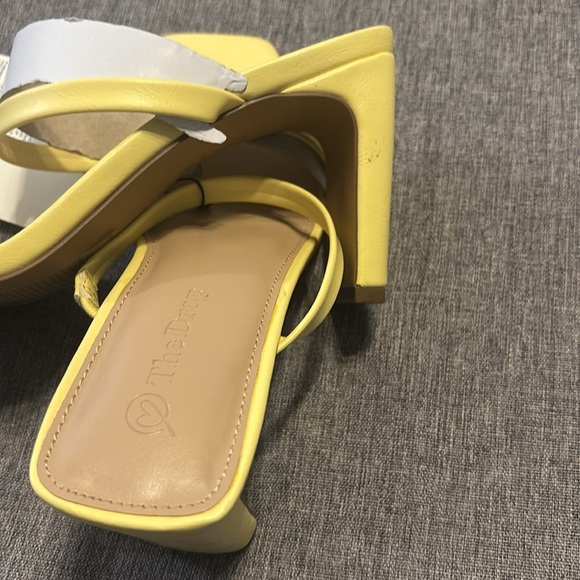 The Drop Women's Avery Square Toe Two Strap High Heeled Sandal - Picture 6 of 6